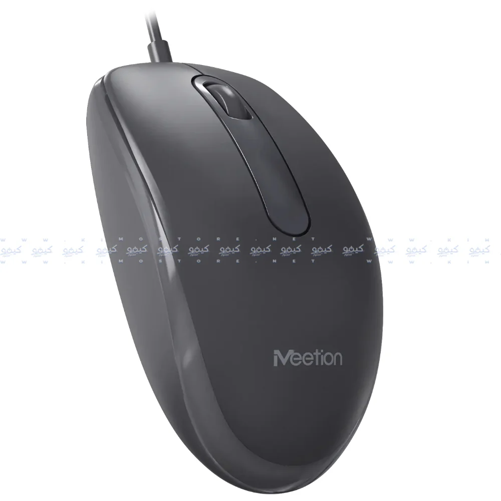 Meetion M100 Wired Mouse 1200Dpi - Black x Gray - Image 2