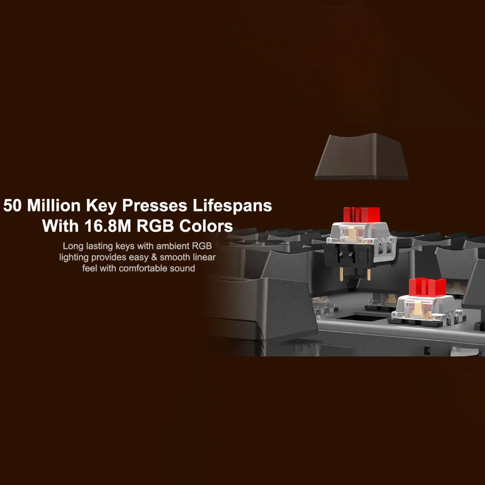 Meetion MK008 Pro Red Switch Wired RGB Gaming Keyboard English & Arabic - Image 11