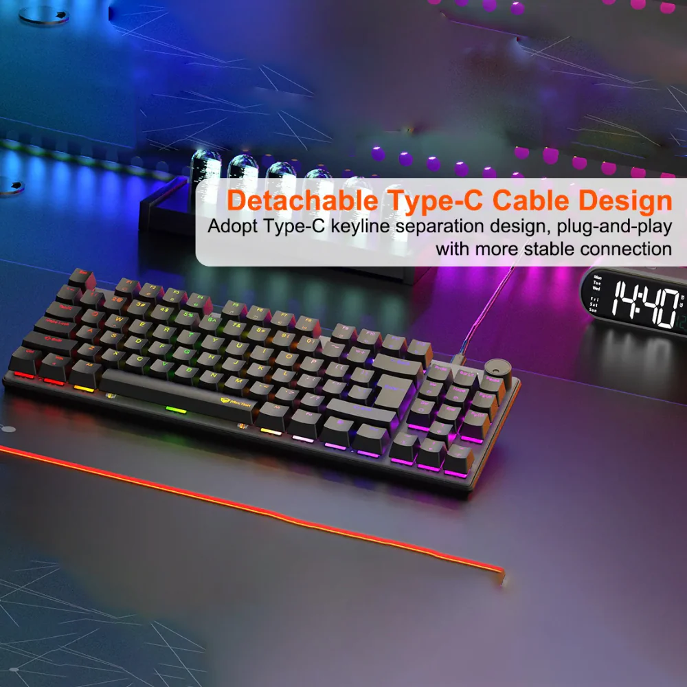 Meetion MK008 Pro Red Switch Wired RGB Gaming Keyboard English & Arabic - Image 12