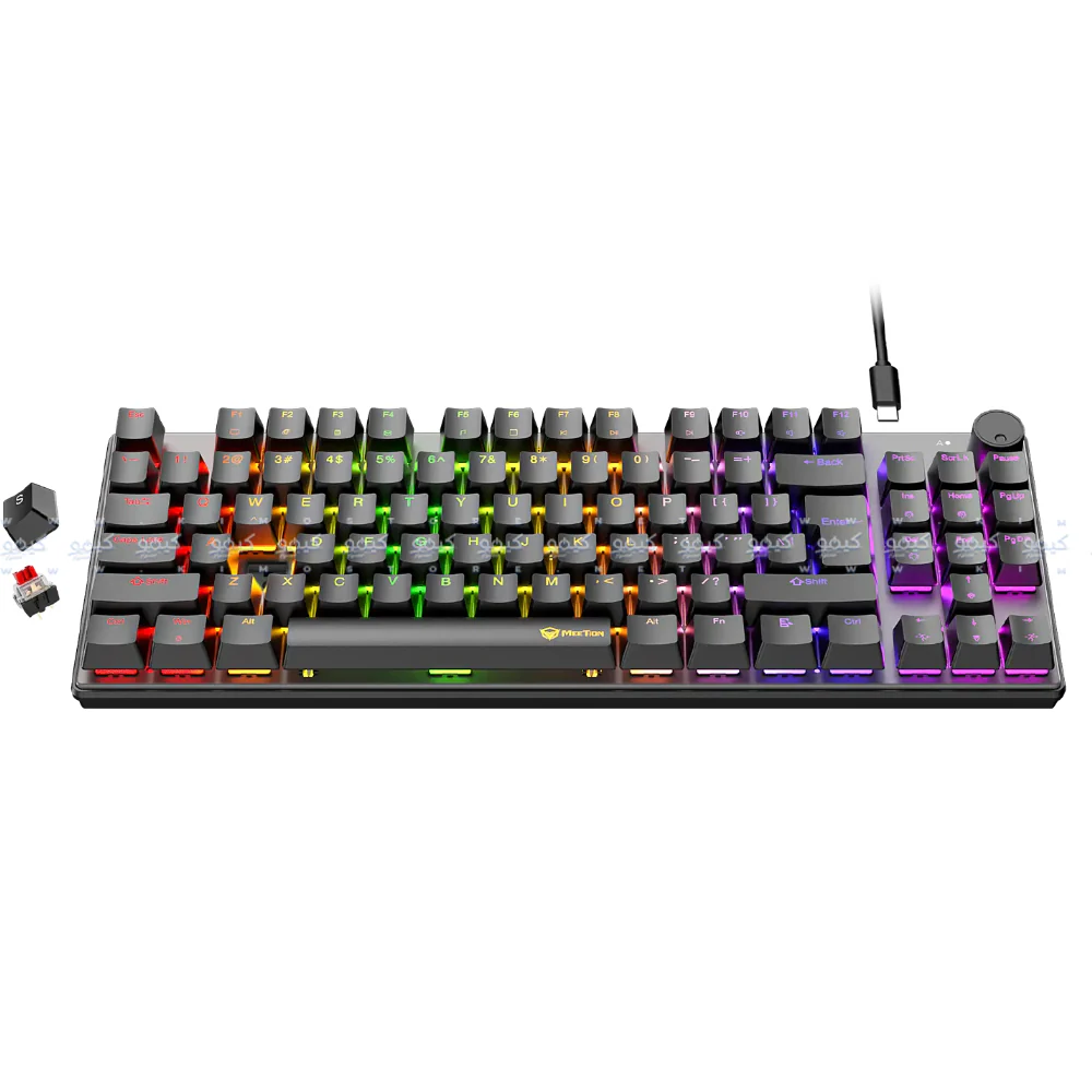 Meetion MK008 Pro Red Switch Wired RGB Gaming Keyboard English & Arabic - Image 7