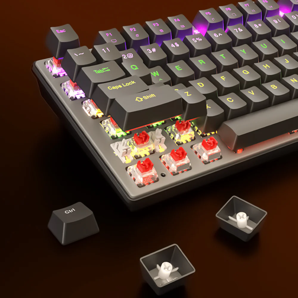 Meetion MK009 Red Switch Wired Rainbow Gaming Keyboard English & Arabic - Image 13