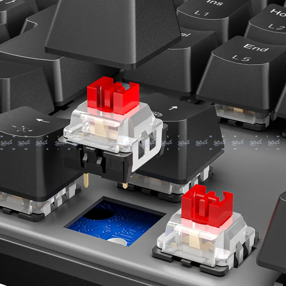 Meetion MK009 Red Switch Wired Rainbow Gaming Keyboard English & Arabic - Image 7