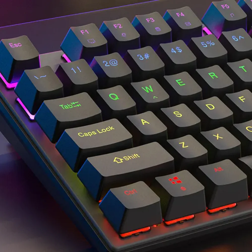 Meetion MK009 Red Switch Wired Rainbow Gaming Keyboard English & Arabic - Image 8