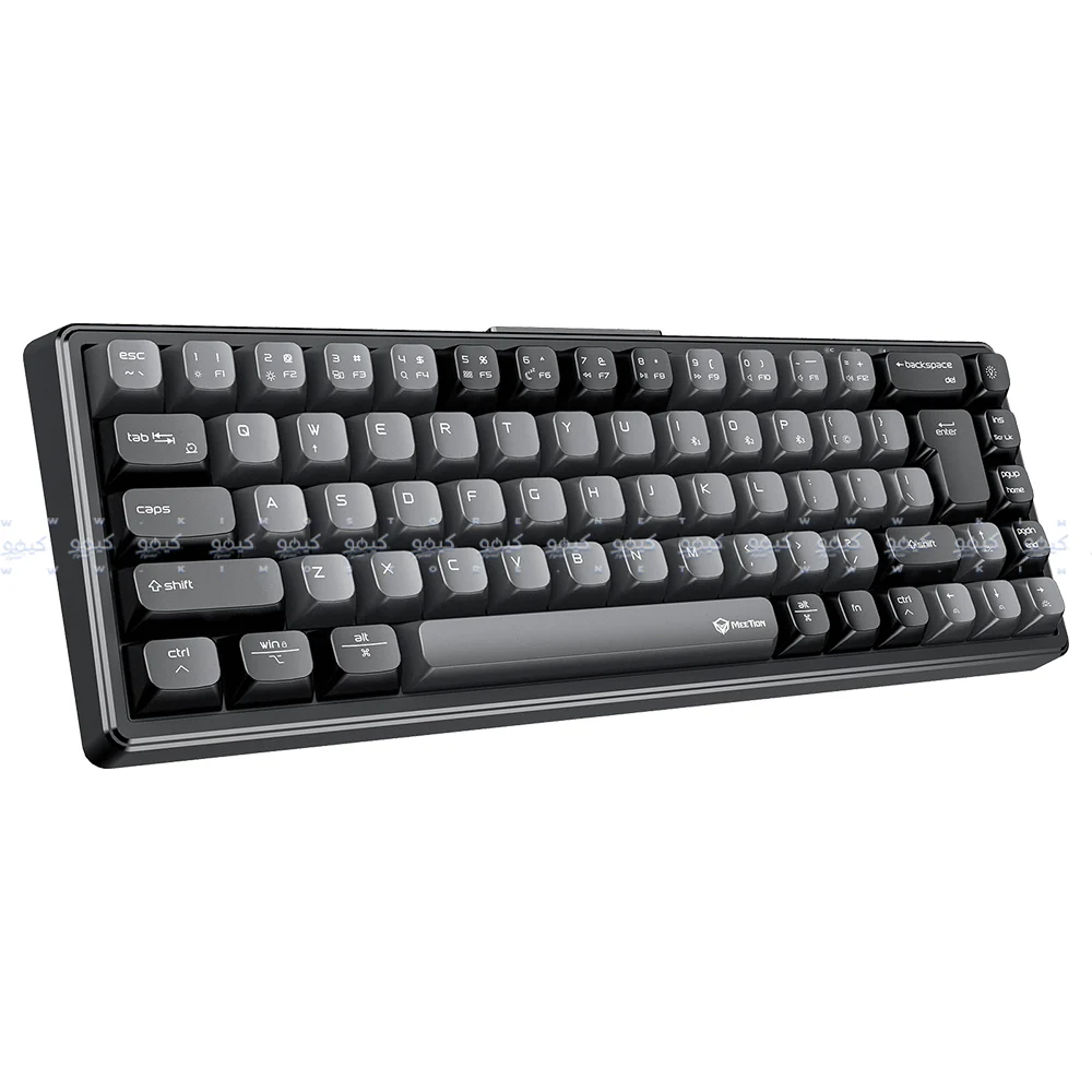 Meetion MK12 Triple-Mode Bluetooth Wireless & Wired RGB Gaming Keyboard English & Arabic - Image 3