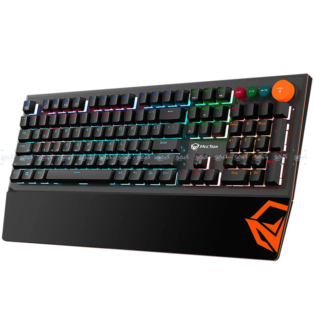 Meetion MK500 Blue Switch Wired Rainbow Gaming Keyboard English & Arabic - Image 3