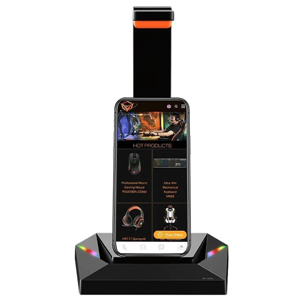 Meetion U003 RGB Gaming Headset Stand - Image 6