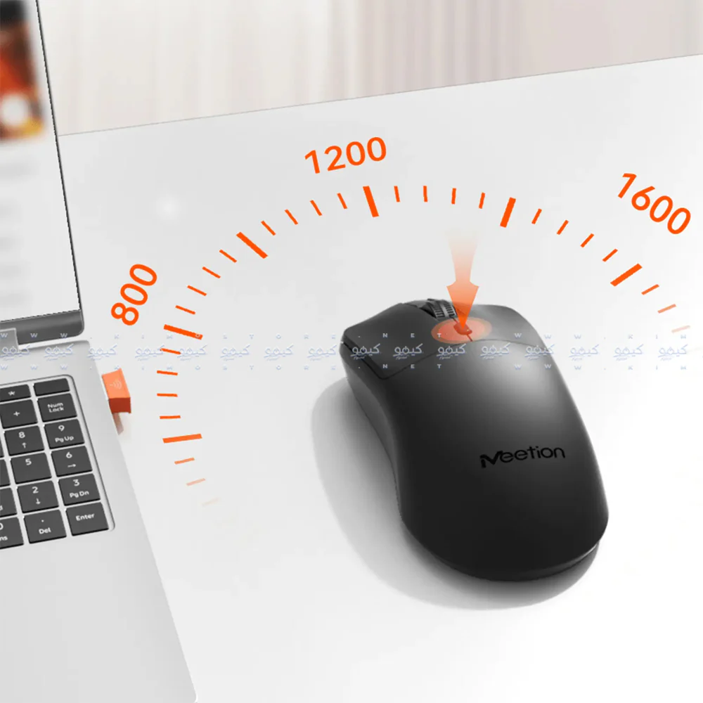Meetion R546 Wireless Mouse 1600Dpi - Dark Gray - Image 4