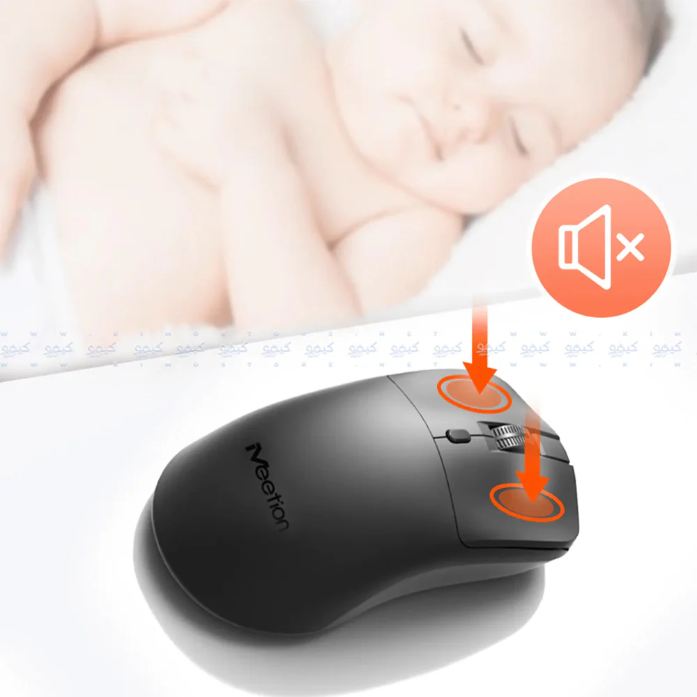 Meetion R546 Wireless Mouse 1600Dpi - Dark Gray - Image 5