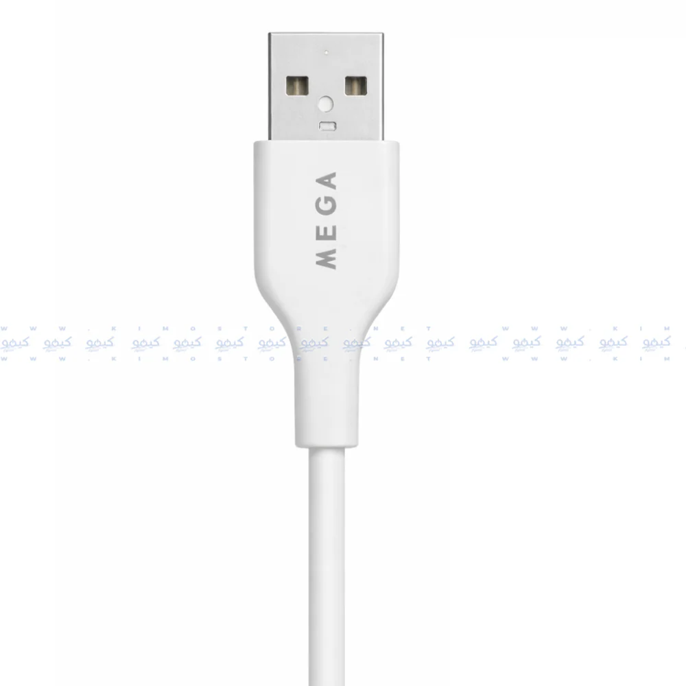 MEGA USB To Micro Cable 3.5A Fast Charging 1m - White - Image 2