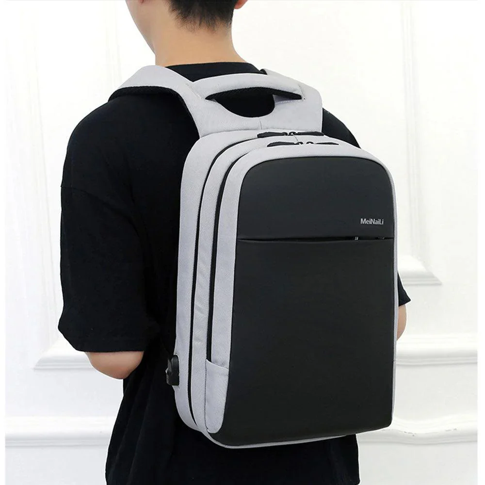 Meinaili 1802 Laptop Backpack - Grey - Image 6