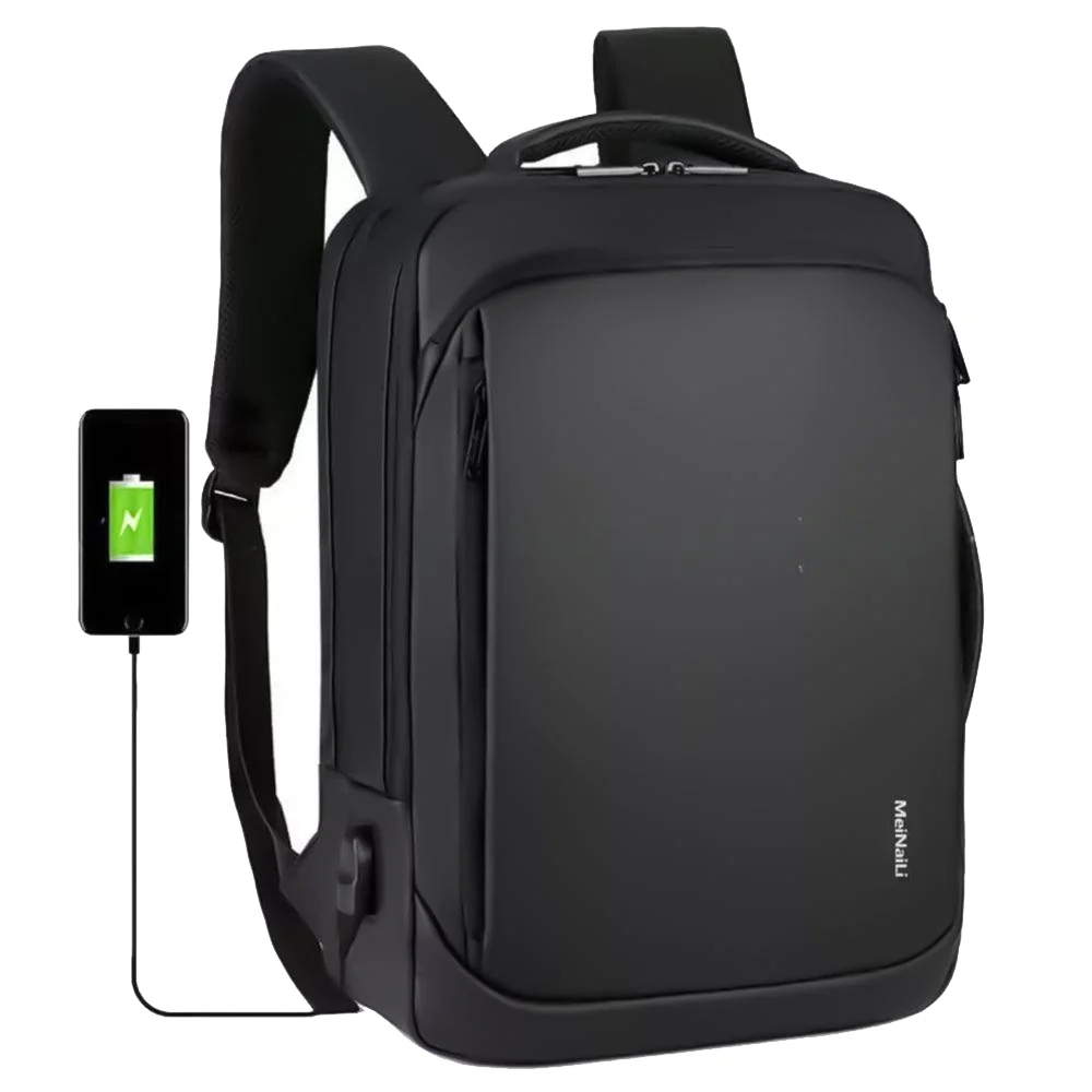 Meinaili 1901 Laptop Backpack - Black - Image 3