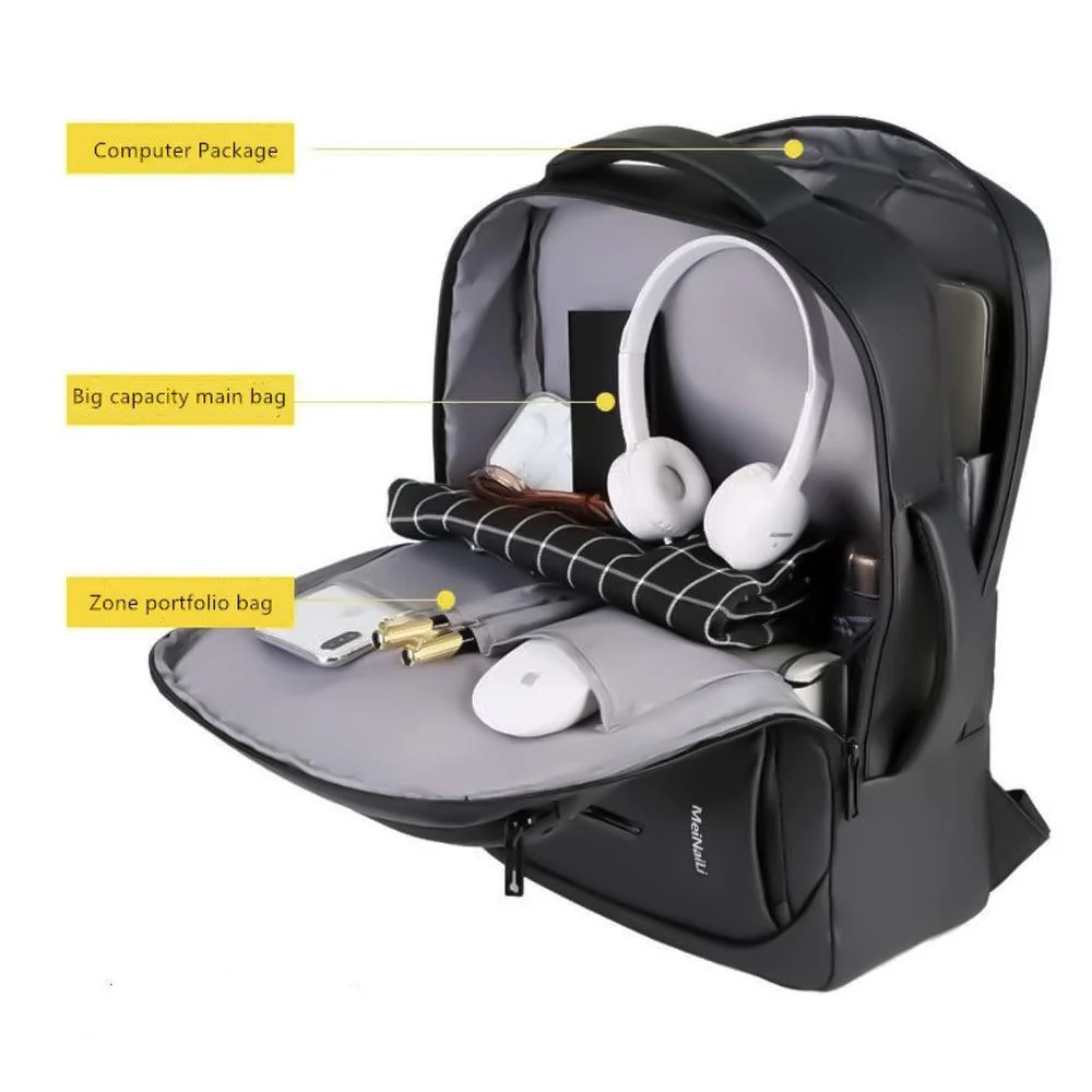 Meinaili 1901 Laptop Backpack - Black - Image 7