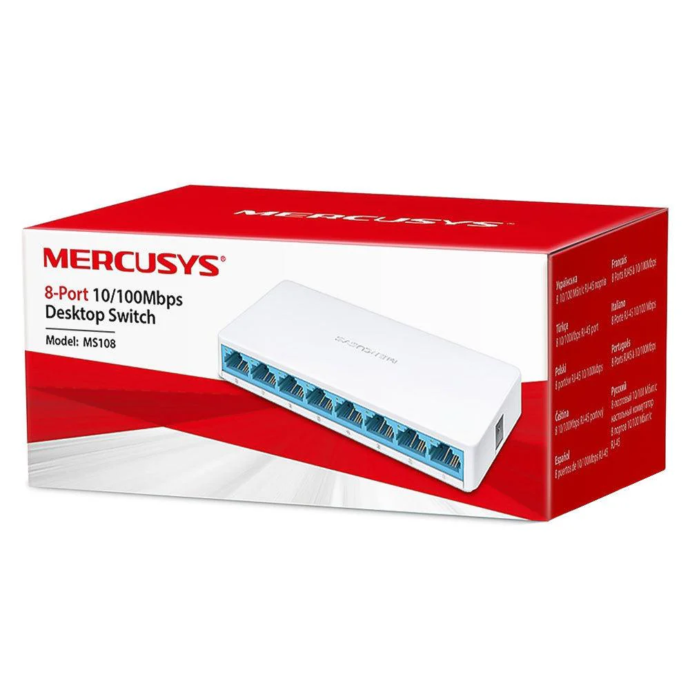 Mercusys MS108 Unmanaged Desktop Switch 8 Ports 10/100Mpbs - Image 4