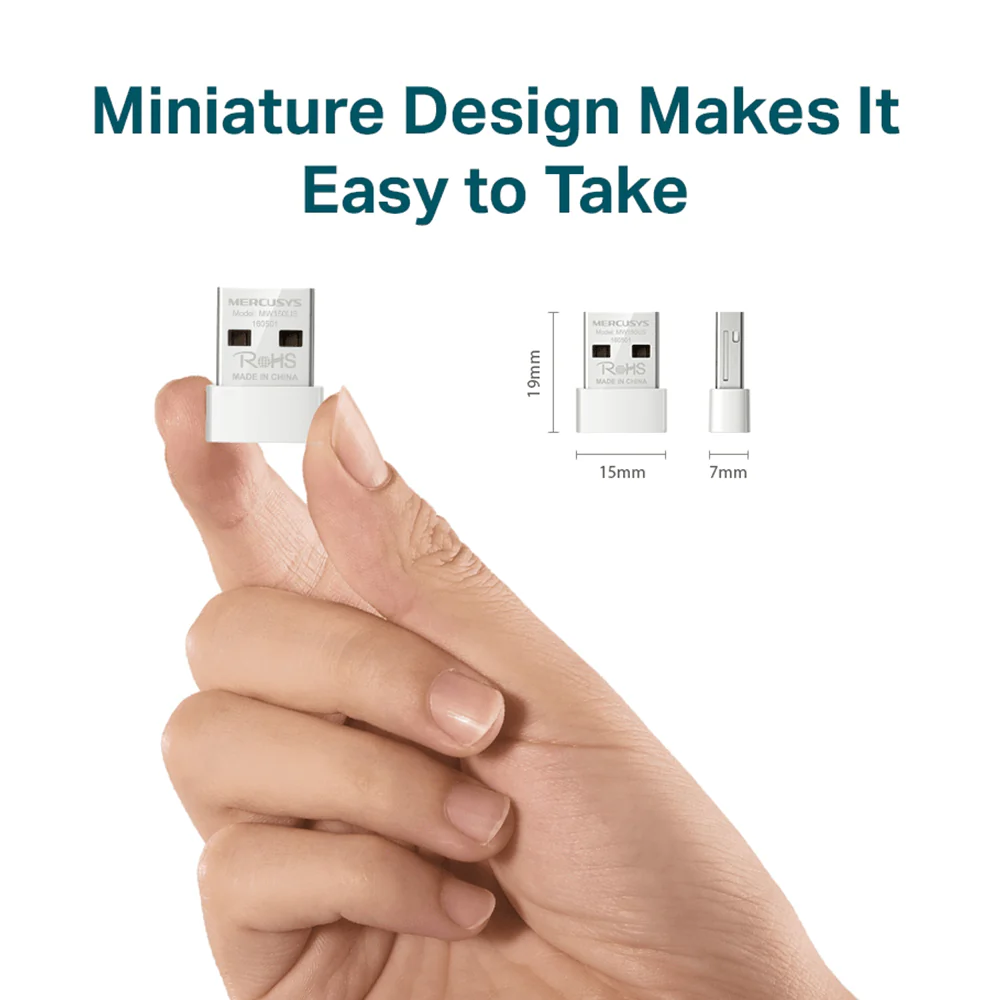 Mercusys MW150US Wireless USB Adapter 150Mbps - Image 5