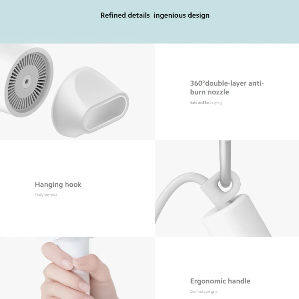 Xiaomi Mi Water Ionic Hair Dryer H300 CMJ02ZHM 1600W - Image 5