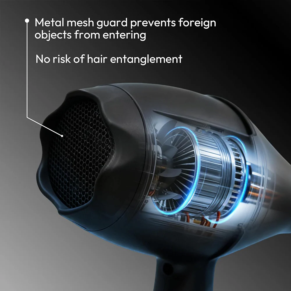 Moehair Pro Extreme Professional Hair Dryer X5 Plus 2500W - Black - Image 6