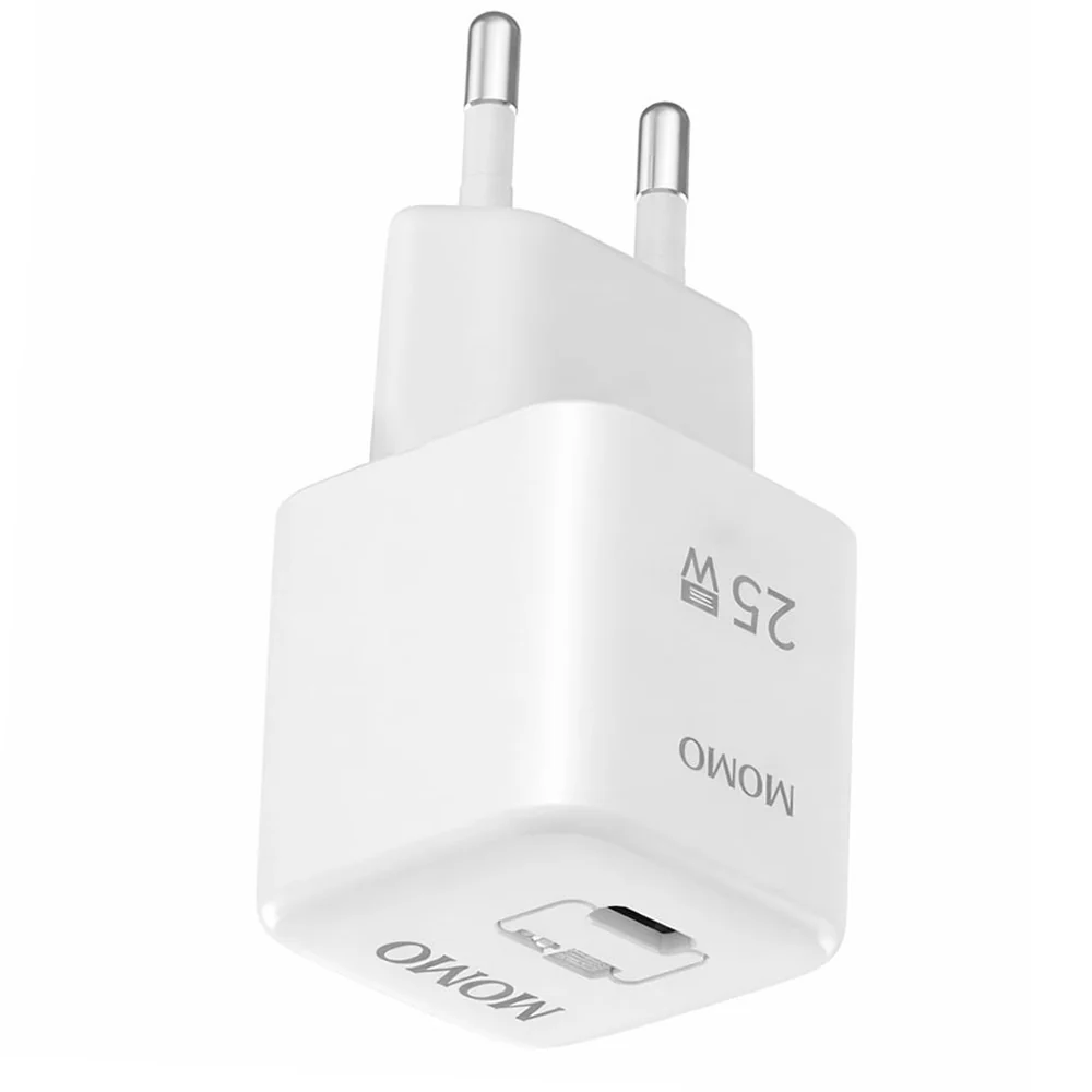Momo Mini Turbo Fast MO-066608 Wall Charger Type-C 25W Fast Charging - White - Image 2
