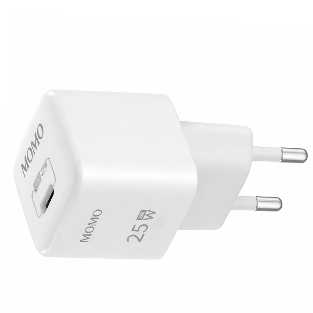Momo Mini Turbo Fast MO-066608 Wall Charger Type-C 25W Fast Charging - White - Image 3