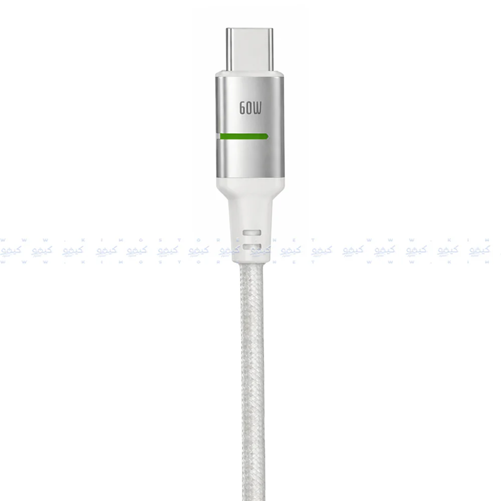 Momo MO-011023 Type-C To Type-C Cable 60W Fast Charging 1.2m - White - Image 2