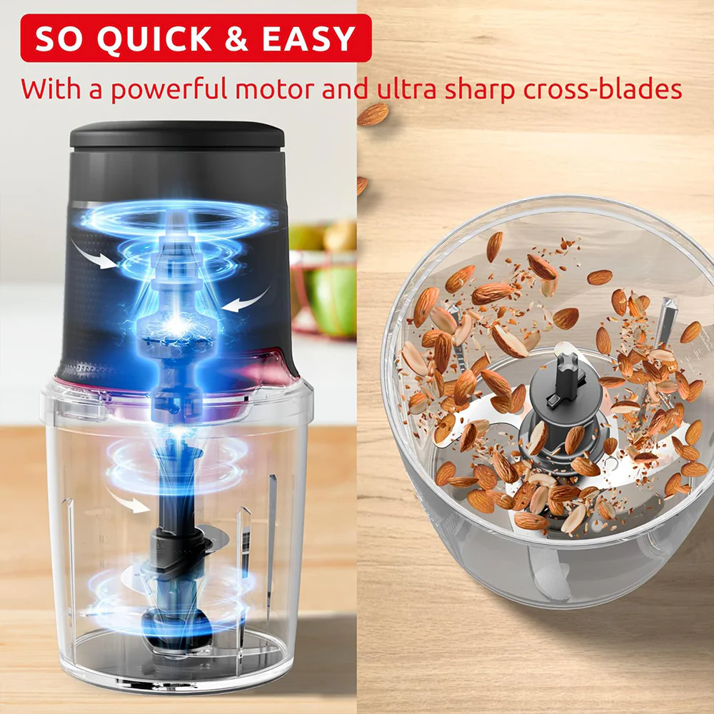Moulinex Chopper Moulinette Easypress AT740HF1 0.5L 600W - Black - Image 3