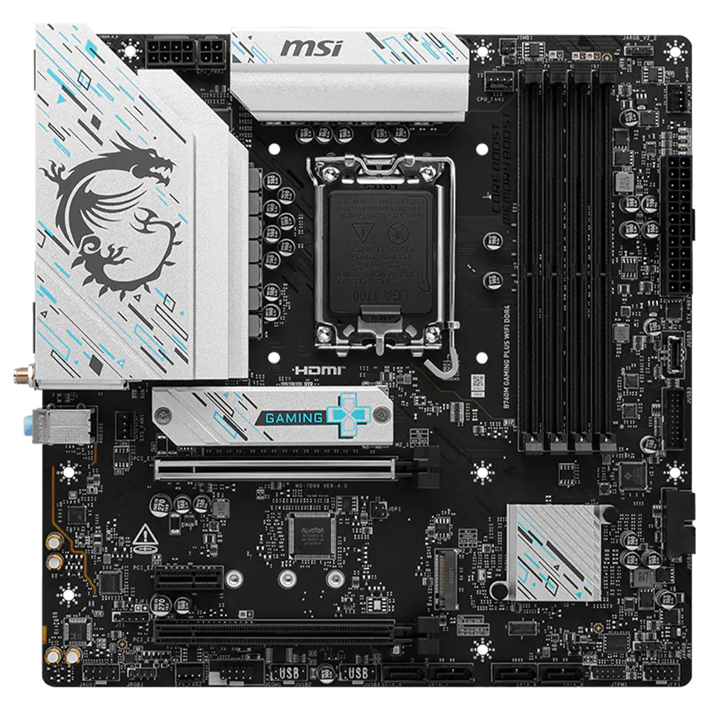 MSI B760M GAMING PLUS WIFI DDR4 Motherboard LGA 1700 - Image 2