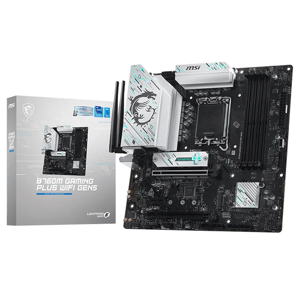 MSI B760M GAMING PLUS WIFI GEN5 DDR5 Motherboard LGA 1700