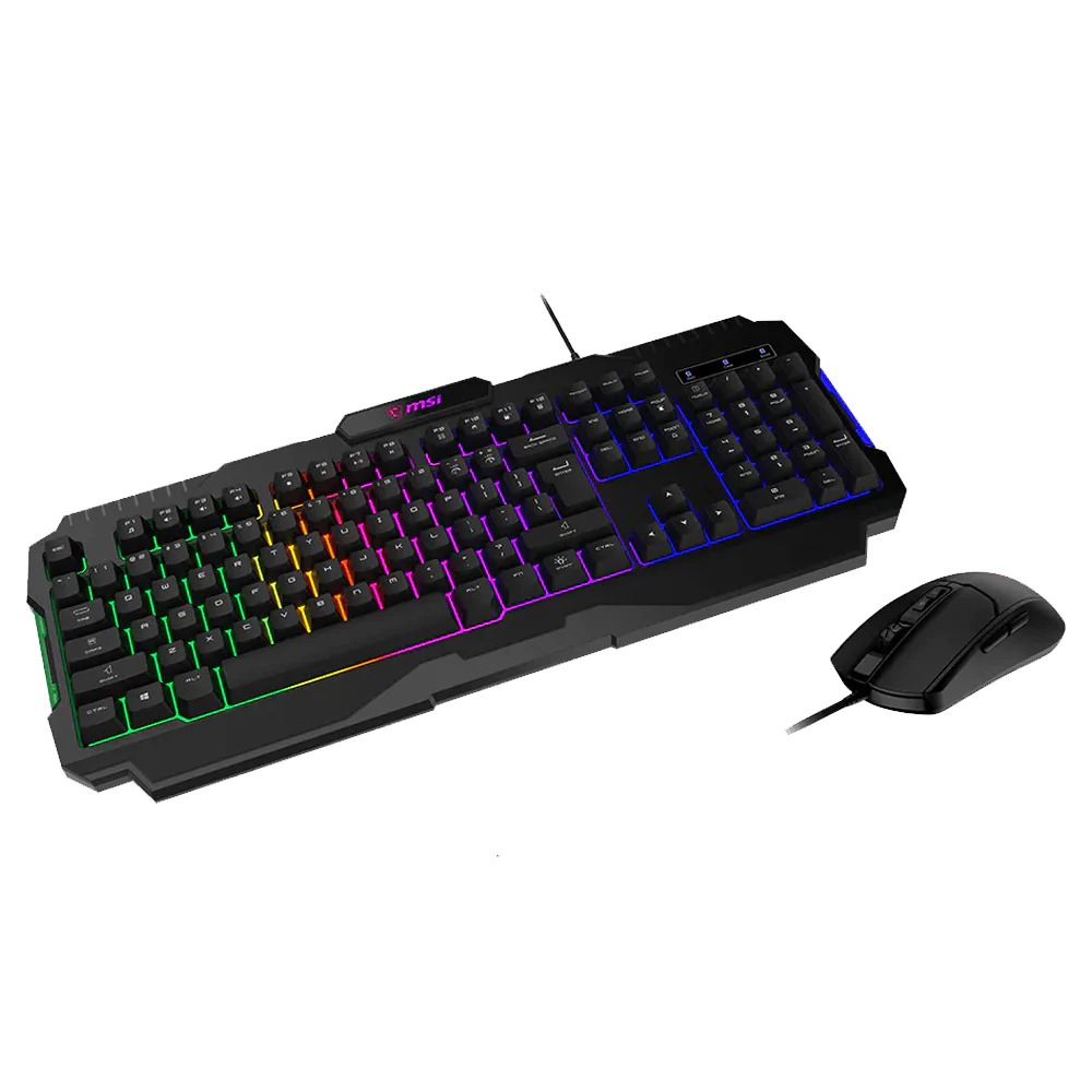MSI Forge GK100 Wired RGB Gaming Keyboard + Mouse Combo English - Image 2