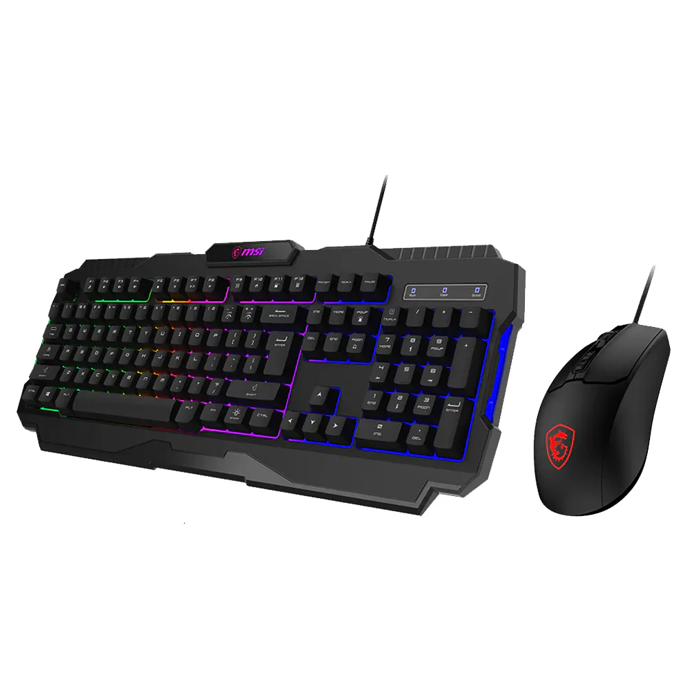 MSI Forge GK100 Wired RGB Gaming Keyboard + Mouse Combo English - Image 4