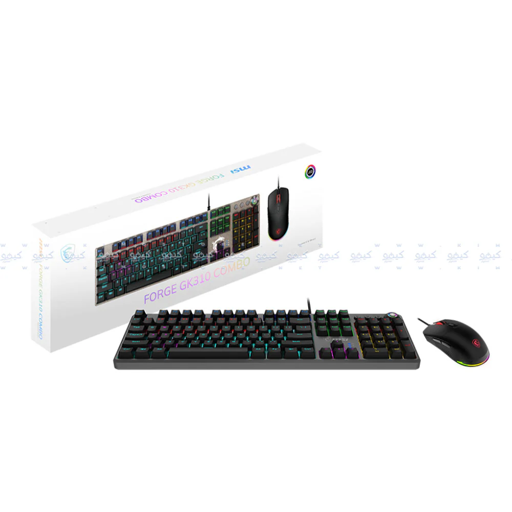 MSI Forge GK310 Red Switch Wired RGB Gaming Keyboard + Mouse Combo English - Image 15