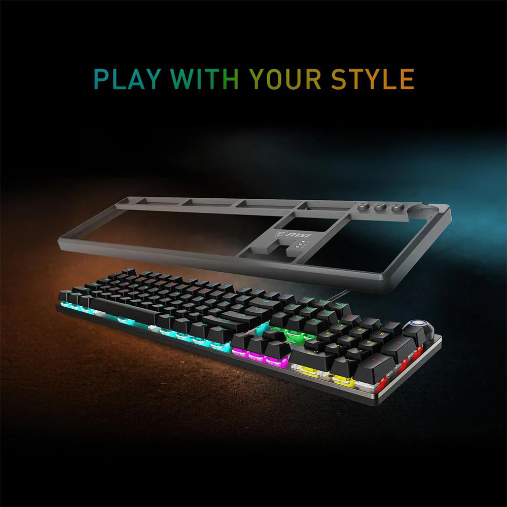 MSI Forge GK310 Red Switch Wired RGB Gaming Keyboard + Mouse Combo English - Image 19
