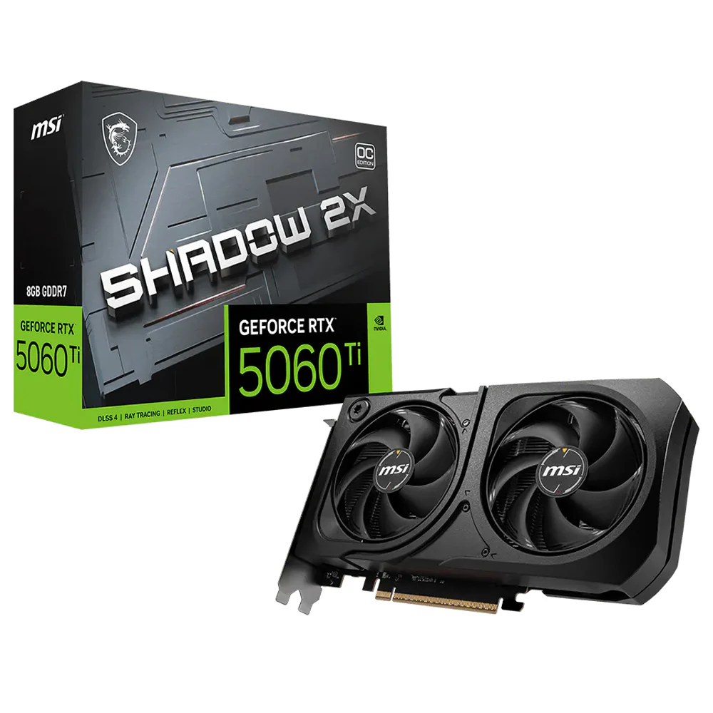 MSI GeForce RTX 5060 Ti SHADOW 2X OC PLUS 8GB GDDR7 Graphics Card - Image 2