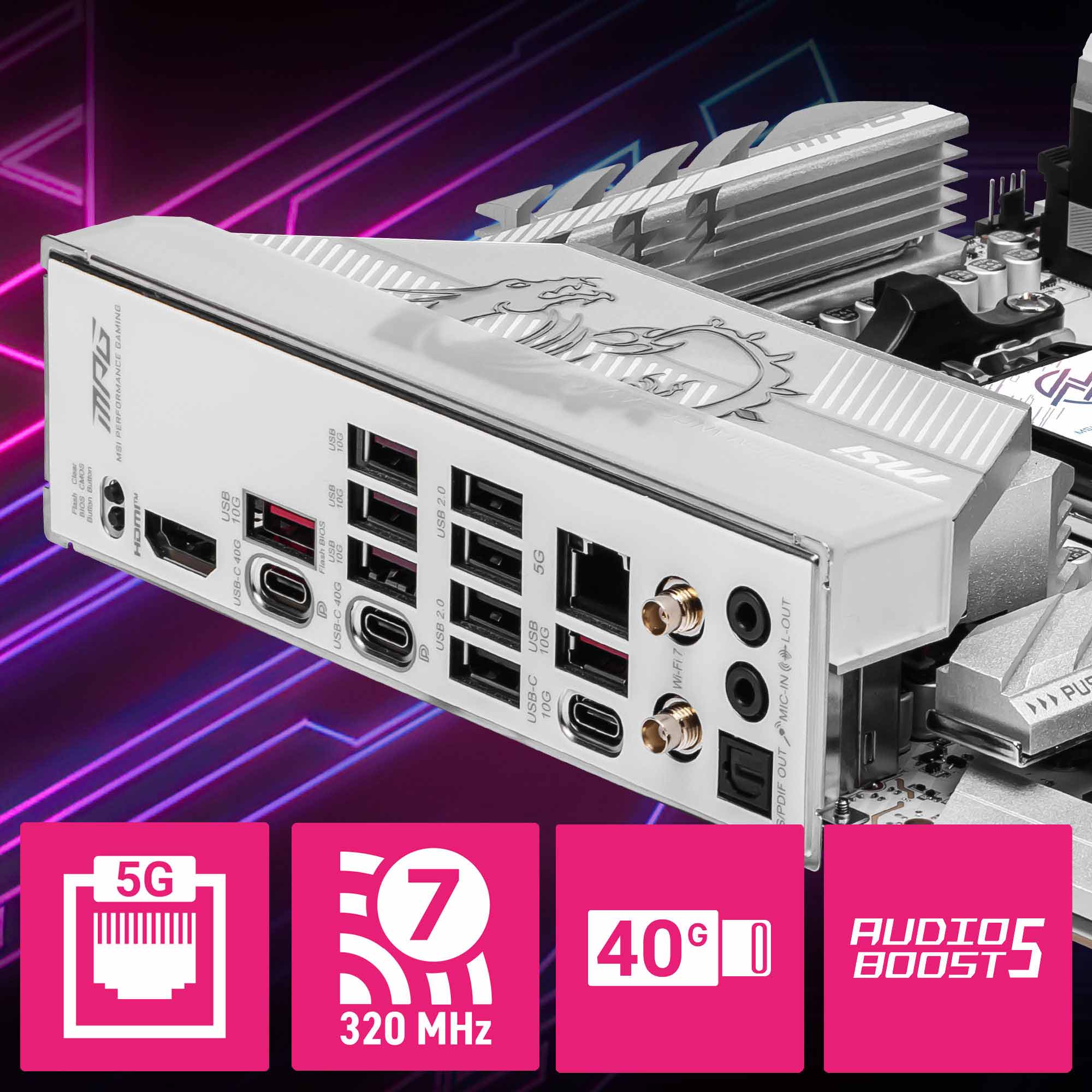 MSI MPG X870E EDGE TI WiFi DDR5 Motherboard AM5 - Image 6