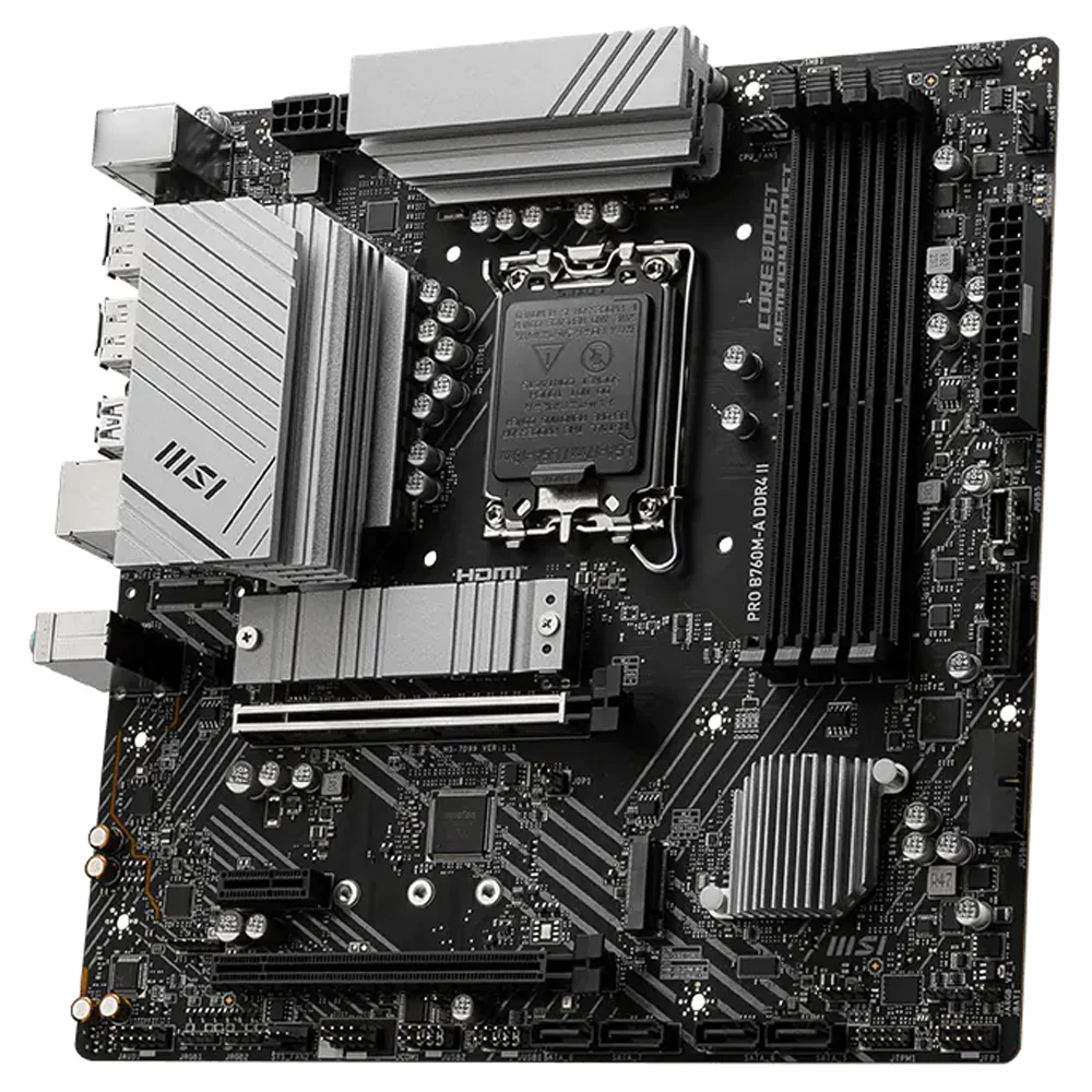 MSI PRO B760M-A DDR4 II Motherboard LGA 1700 - Image 3