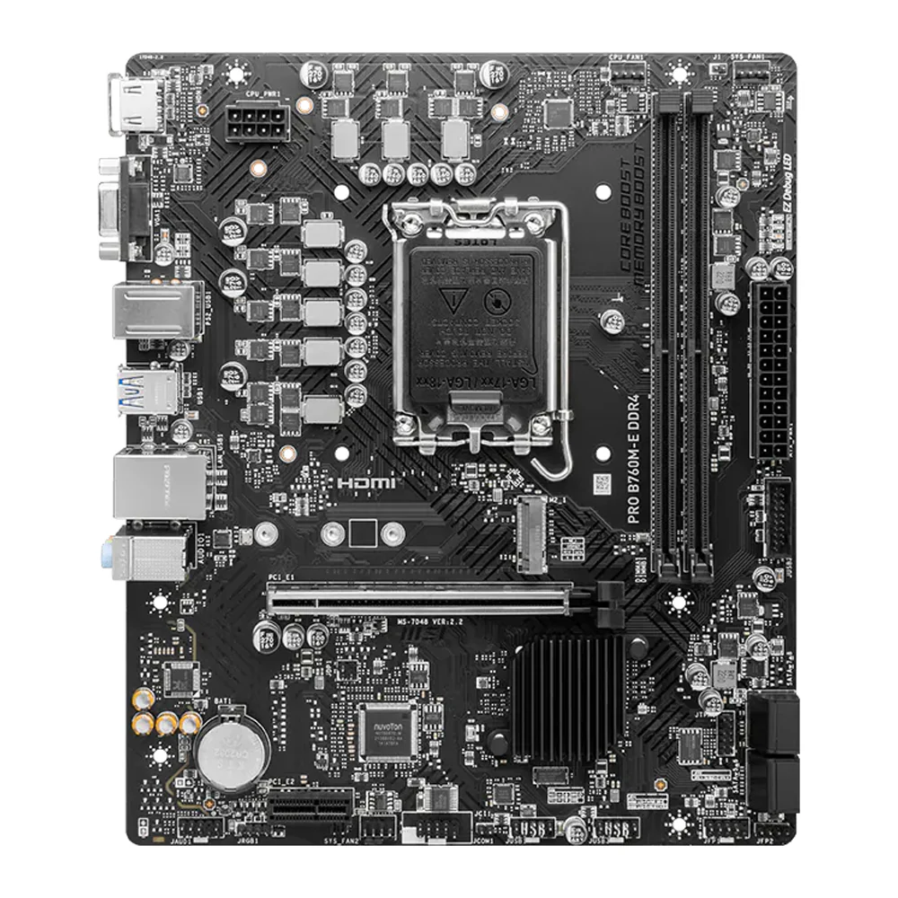 MSI Pro B760M-E DDR4 Motherboard LGA 1700 - Image 2