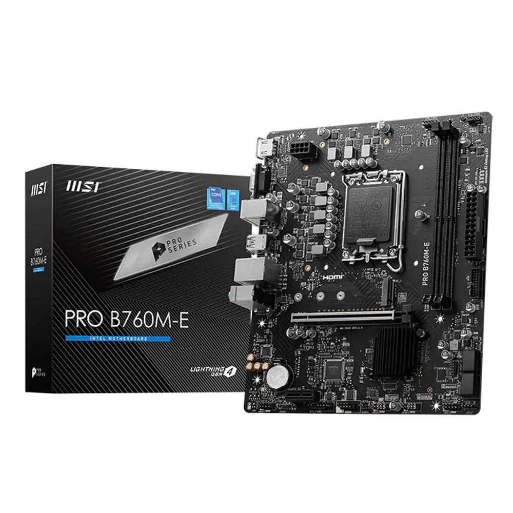 MSI Pro B760M-E DDR5 Motherboard LGA 1700