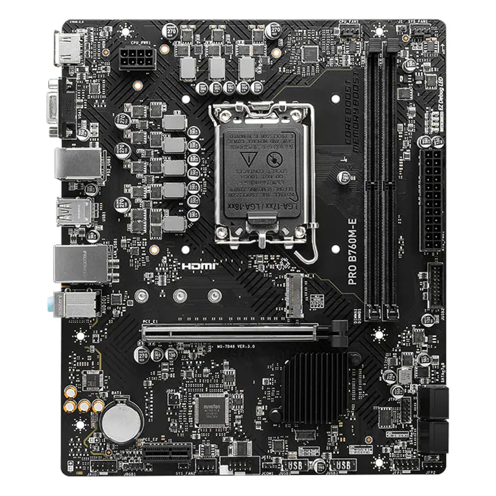 MSI Pro B760M-E DDR5 Motherboard LGA 1700 - Image 2