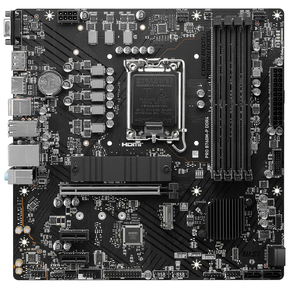 MSI Pro B760M-P DDR4 Motherboard LGA 1700 - Image 2