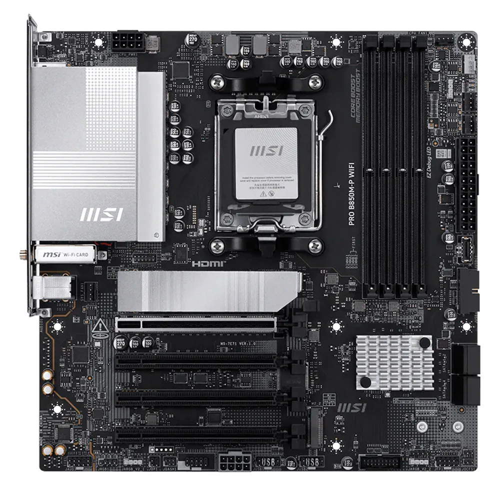 MSI PRO B850M-P WIFI DDR5 Motherboard AM5 - Image 2
