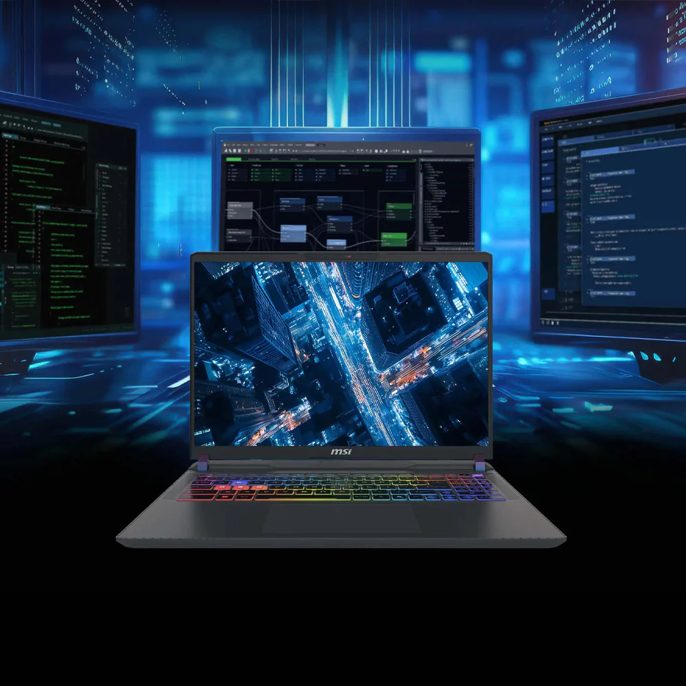 MSI Vector 16 HX AI A2XWHG-489EG Laptop (Intel Core Ultra 7 255HX - 16GB Ram - M.2 NVMe 1TB - Nvidia RTX 5070 Ti 12GB - 16 Inch QHD+ IPS 240Hz - Win11) - Cosmos Gray - Image 11