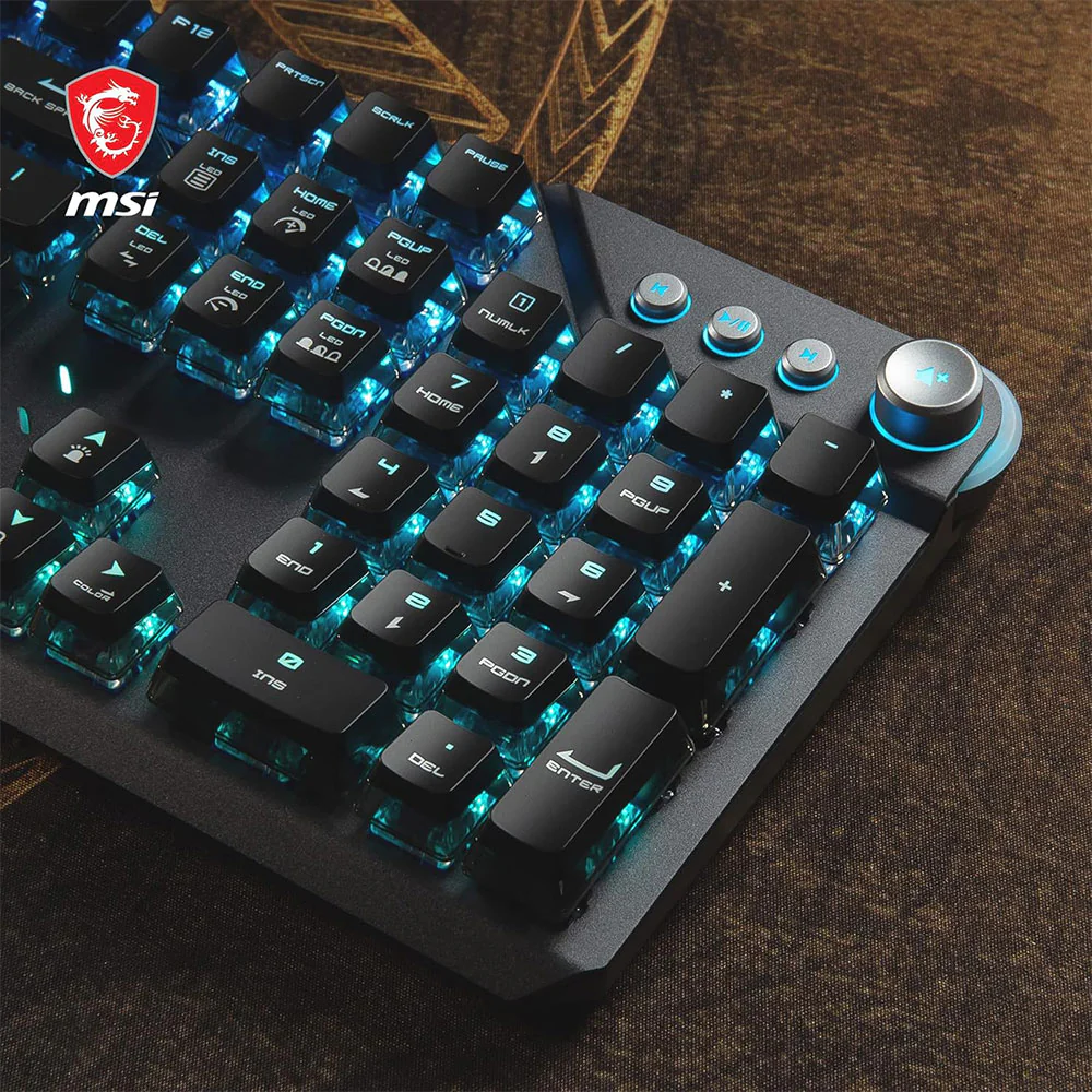 MSI Vigor GK71 Sonic Blue Switch Wired RGB Gaming Keyboard English & Arabic - Image 10