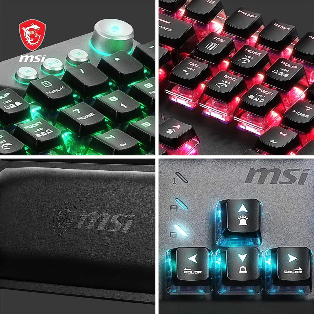 MSI Vigor GK71 Sonic Blue Switch Wired RGB Gaming Keyboard English & Arabic - Image 9