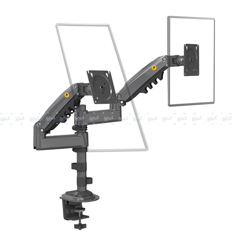 NB H180 17-27 Inch Dual Arm Full Motion TV Stand - Image 2