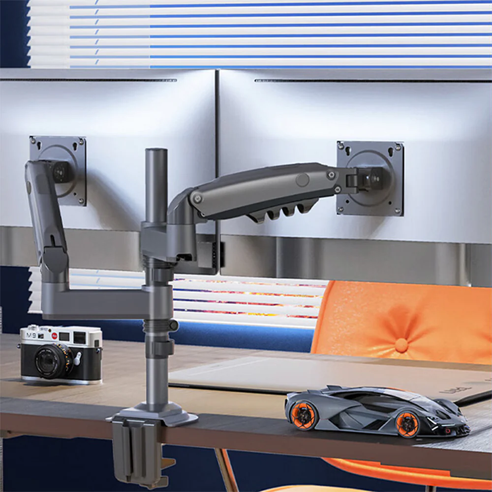 NB H180 17-27 Inch Dual Arm Full Motion TV Stand - Image 4