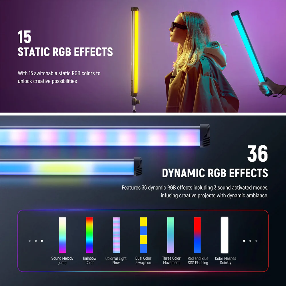 Neewer Basics SL50 RGB LED Light Stick - Image 5