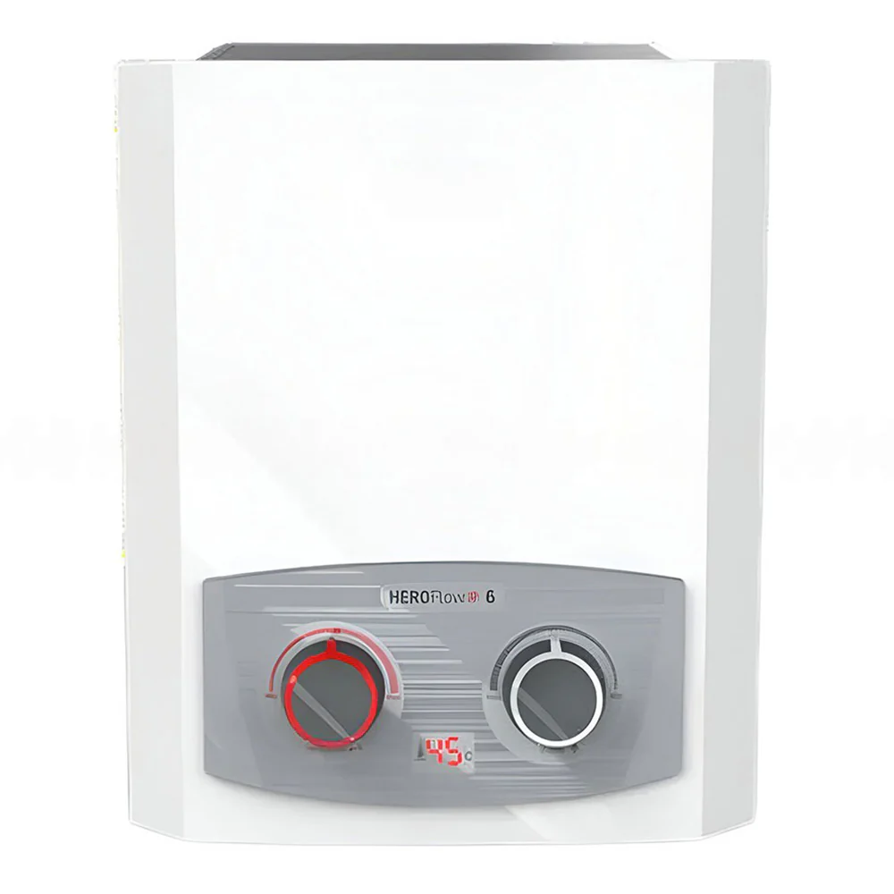 Olympic Gas Water Heater Hero Flow OYG06313WL 6L (Adapter) - White