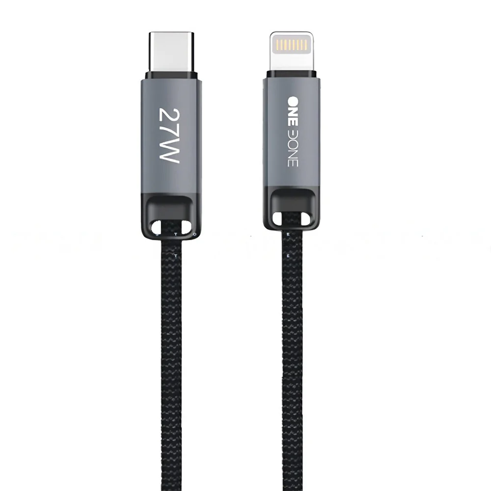 ONEDONE Starlink Type-C To Lightning Cable 27W Fast Charging 1m - Black