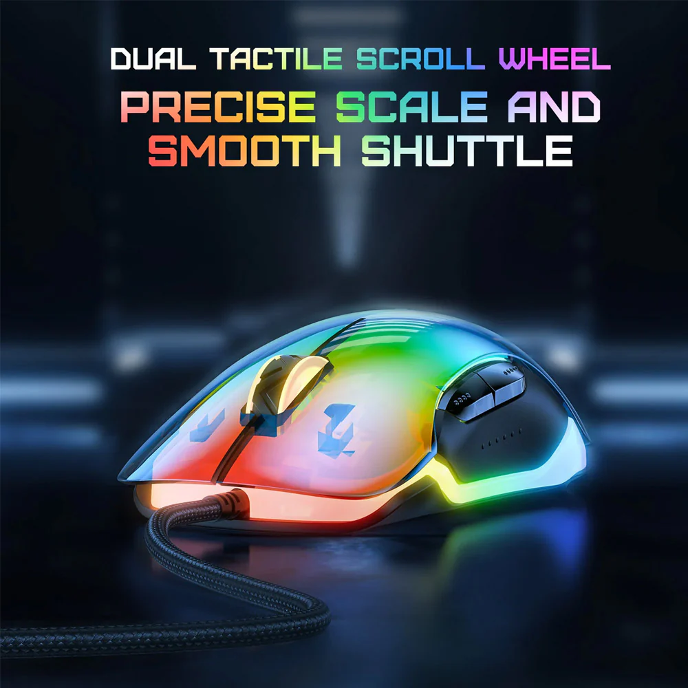 Onikuma CW925 Wired RGB Gaming Mouse 12800Dpi - Image 18