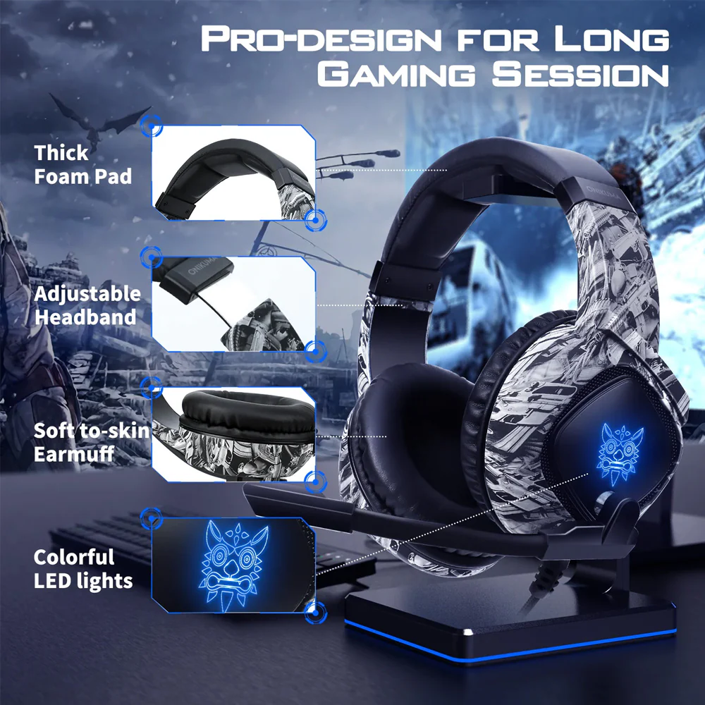 Onikuma K19 RGB Gaming Headset - Image 9