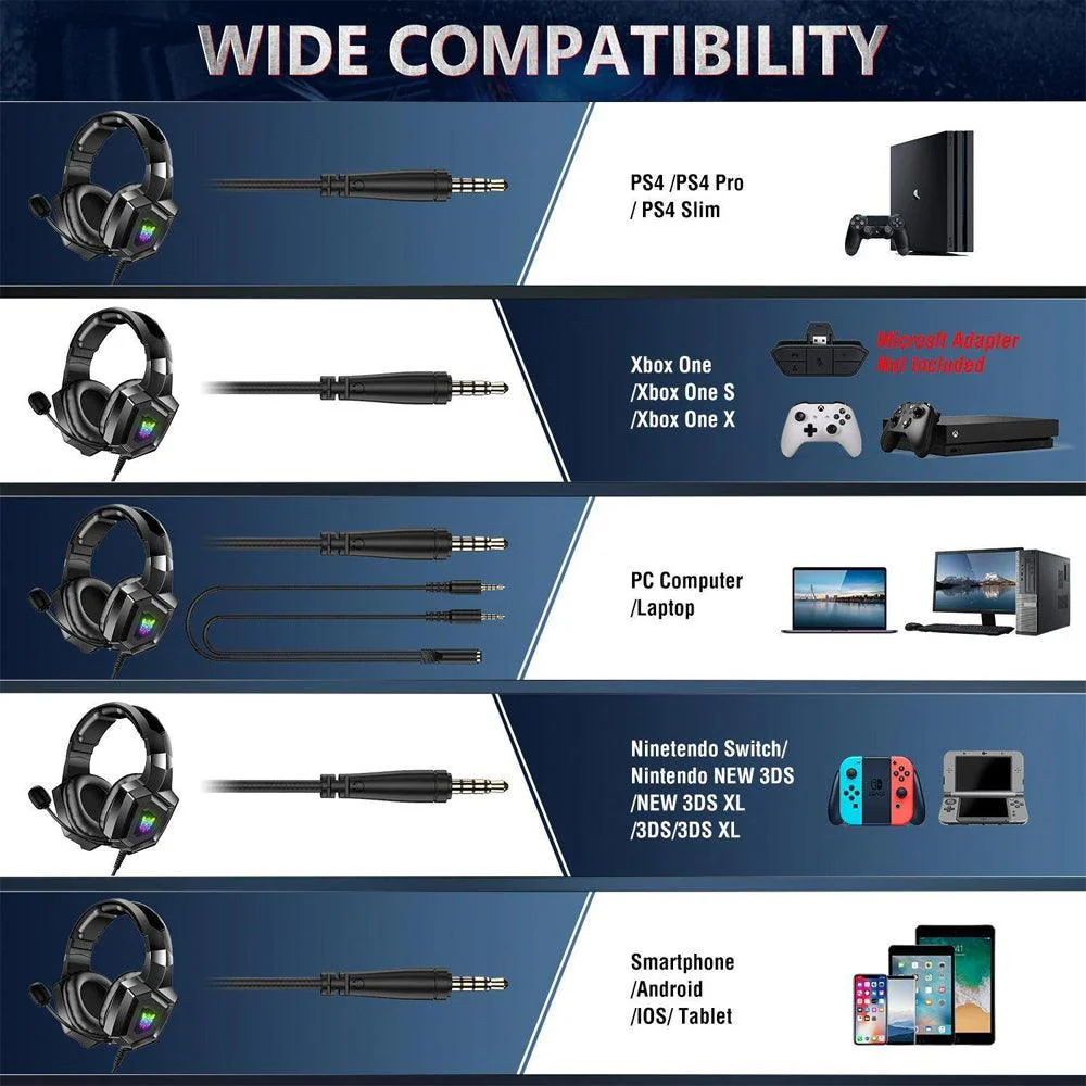 Onikuma K8 RGB Gaming Headset - Image 21