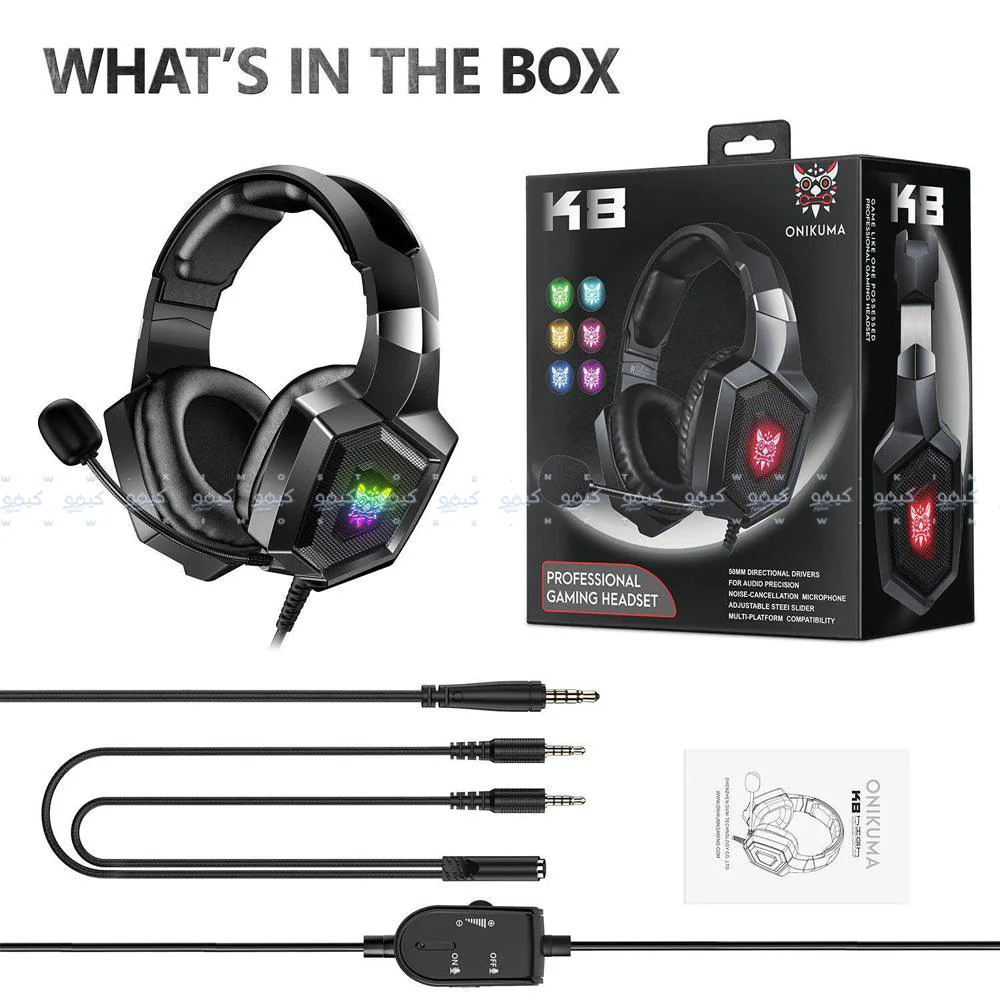 Onikuma K8 RGB Gaming Headset - Image 29